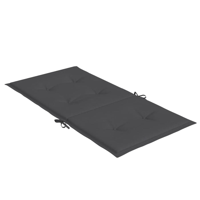 Perne scaun spătar mic 2 buc. melanj antracit 100x50x4cm textil WALTI
