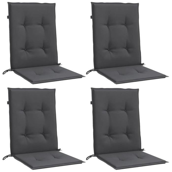 Perne scaun spătar mic 4 buc. melanj antracit 100x50x4cm textil WALTI