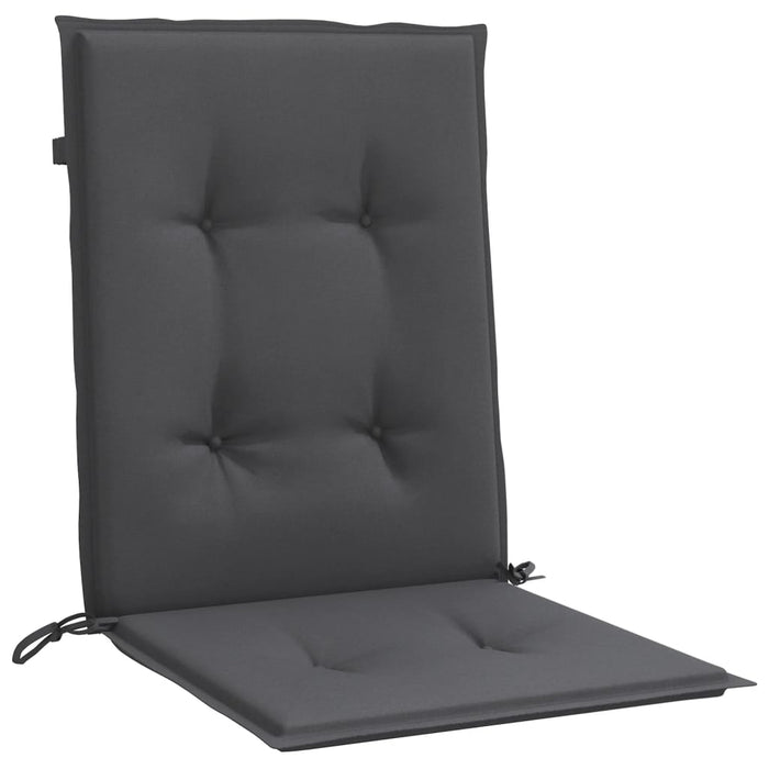 Perne scaun spătar mic 6 buc. melanj antracit 100x50x4cm textil WALTI