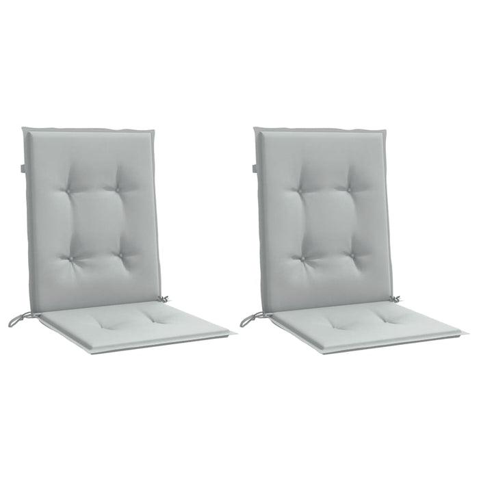 Perne scaun cu spătar scund 2 buc. melanj gri 100x50x4cm textil WALTI