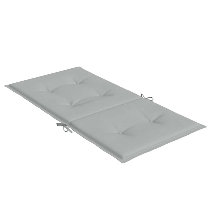 Perne scaun cu spătar scund 2 buc. melanj gri 100x50x4cm textil WALTI