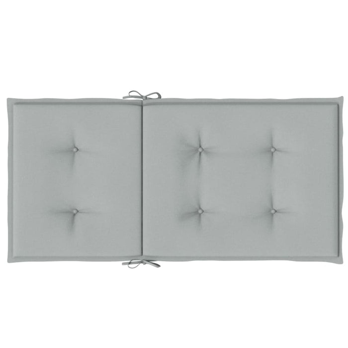 Perne scaun cu spătar scund 2 buc. melanj gri 100x50x4cm textil WALTI