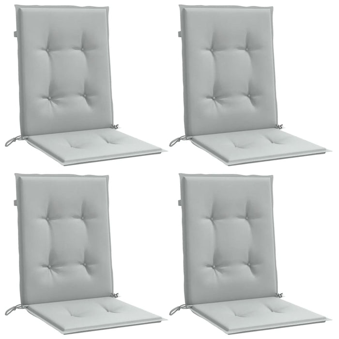 Perne scaun cu spătar scund 4 buc. melanj gri 100x50x4cm textil WALTI