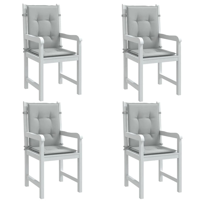 Perne scaun cu spătar scund 4 buc. melanj gri 100x50x4cm textil WALTI