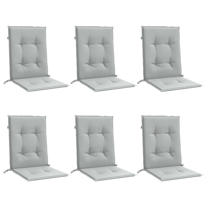 Perne scaun cu spătar scund 6 buc. melanj gri 100x50x4cm textil WALTI