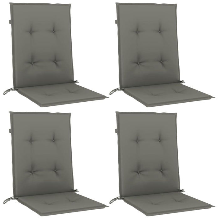 Perne scaun cu spătar scund 4 buc. melanj gri 100x50x4cm textil WALTI