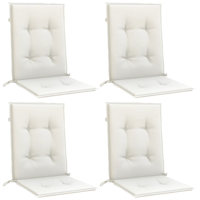 Perne scaun cu spătar scund 4buc. melanj crem 100x50x4cm textil WALTI
