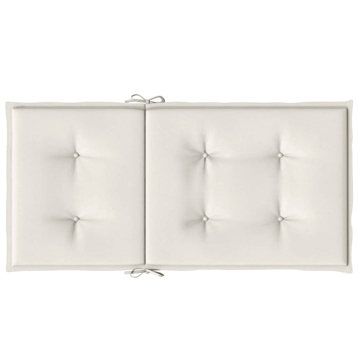 Perne scaun cu spătar scund 4buc. melanj crem 100x50x4cm textil WALTI