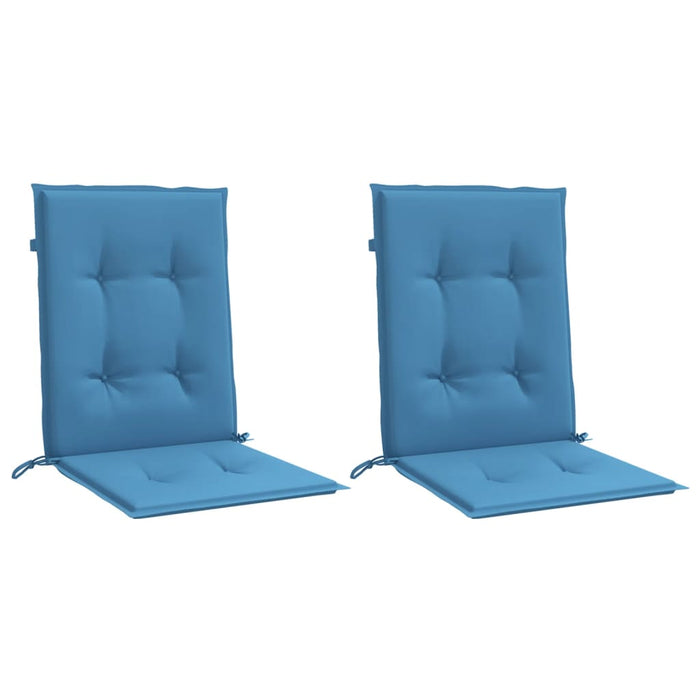 Perne scaun spătar mic 2 buc. melanj albastru 100x50x4cm textil WALTI