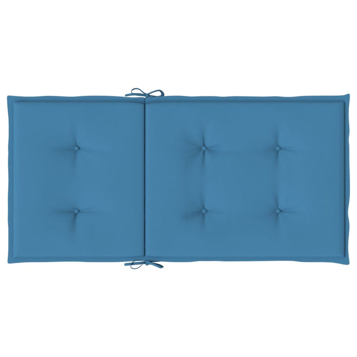 Perne scaun spătar mic 2 buc. melanj albastru 100x50x4cm textil WALTI