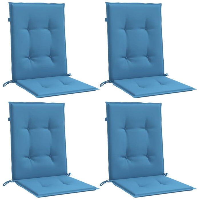 Perne scaun spătar mic 4 buc. melanj albastru 100x50x4cm textil WALTI
