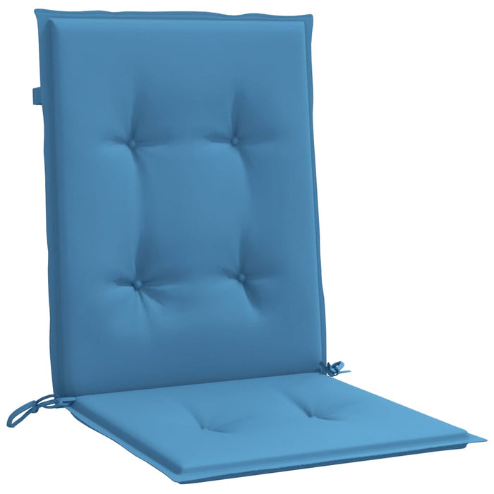 Perne scaun spătar mic 4 buc. melanj albastru 100x50x4cm textil WALTI