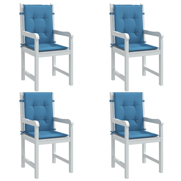 Perne scaun spătar mic 4 buc. melanj albastru 100x50x4cm textil WALTI