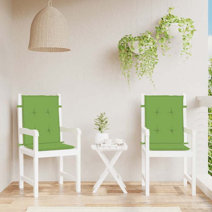 Perne scaun spătar scund 2 buc. melanj verde 100x50x4 cm textil WALTI