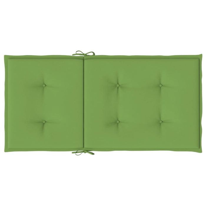 Perne scaun spătar scund 2 buc. melanj verde 100x50x4 cm textil WALTI