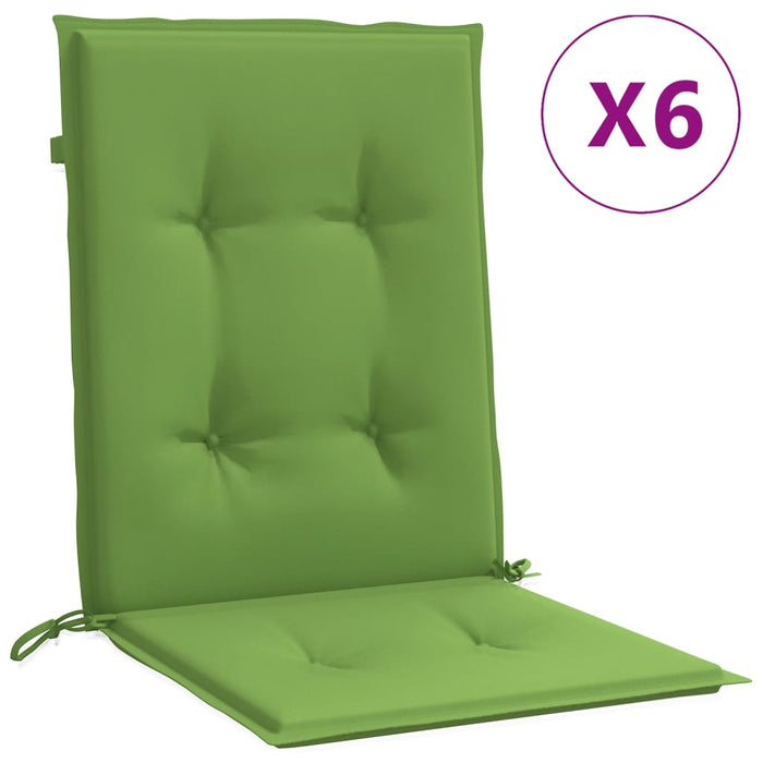 Perne scaun spătar scund 6 buc. melanj verde 100x50x4 cm textil - WALTI WALTI