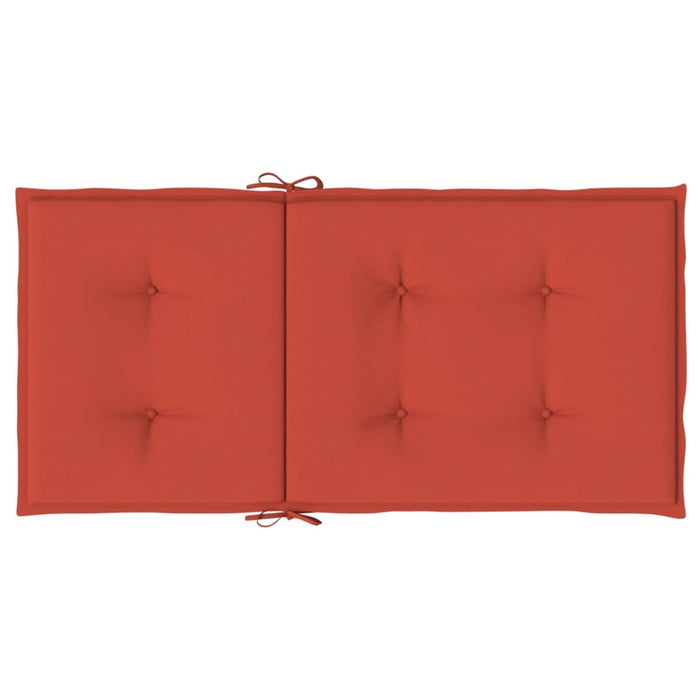 Perne scaun spătar scund 2 buc. melanj roșu 100x50x4 cm textil WALTI