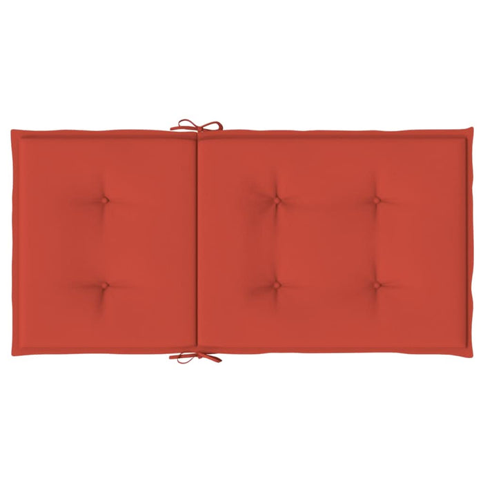 Perne scaun spătar scund 4 buc. melanj roșu 100x50x4 cm textil WALTI