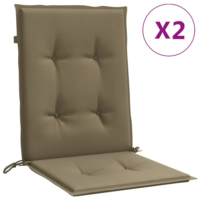 Perne scaun cu spătar mic 2 buc. melanj taupe 100x50x4cm textil WALTI
