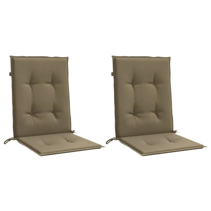 Perne scaun cu spătar mic 2 buc. melanj taupe 100x50x4cm textil WALTI