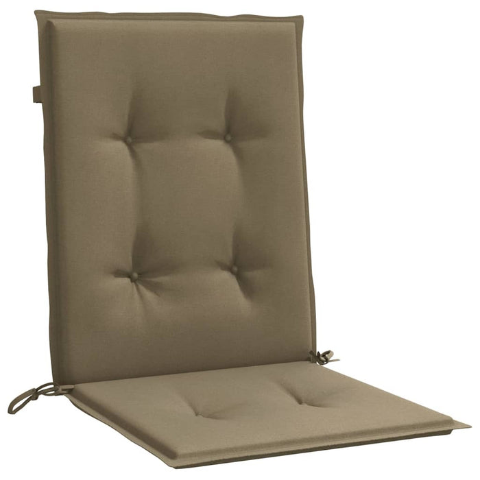 Perne scaun cu spătar mic 2 buc. melanj taupe 100x50x4cm textil WALTI