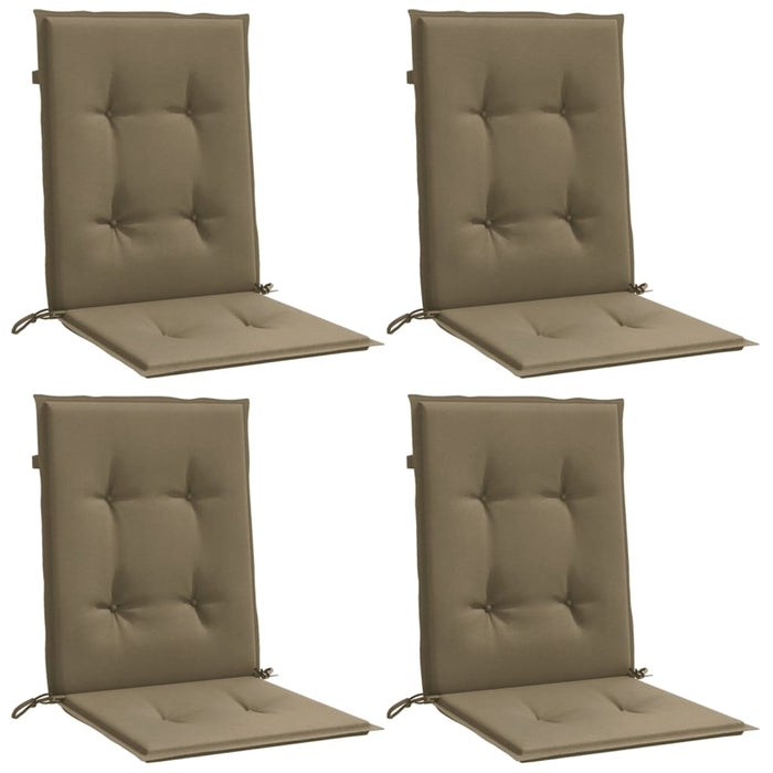 Perne scaun cu spătar mic 4 buc. melanj taupe 100x50x4cm textil WALTI