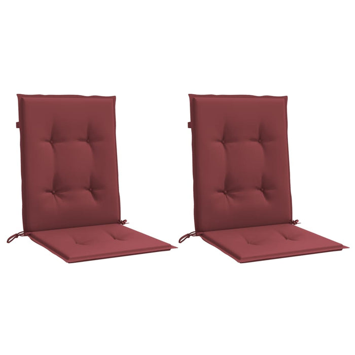 Perne scaun spătar mic 2 buc. melanj roșu vin 100x50x4cm textil WALTI