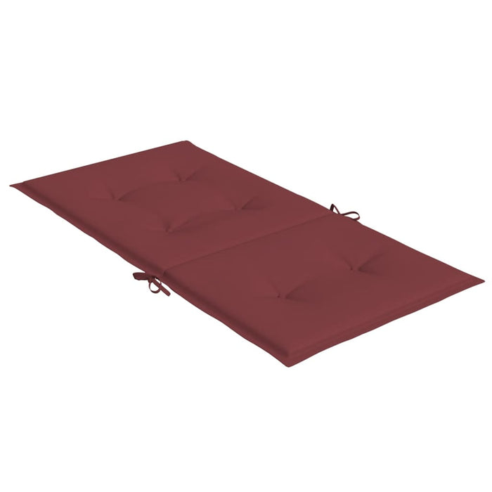 Perne scaun spătar mic 6 buc. melanj roșu vin 100x50x4cm textil WALTI