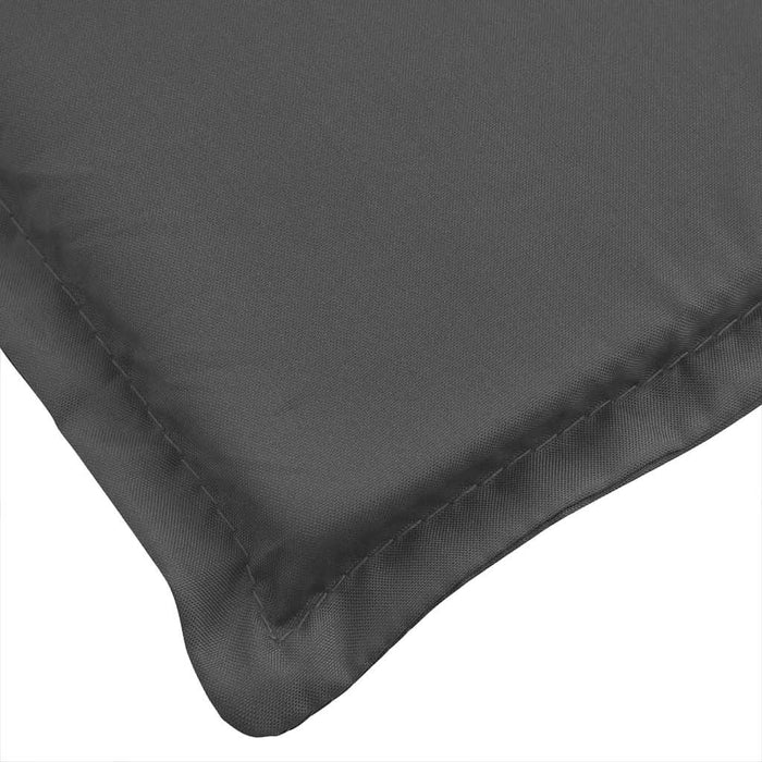 Pernă de șezlong, melanj antracit, 186x58x4 cm textil WALTI