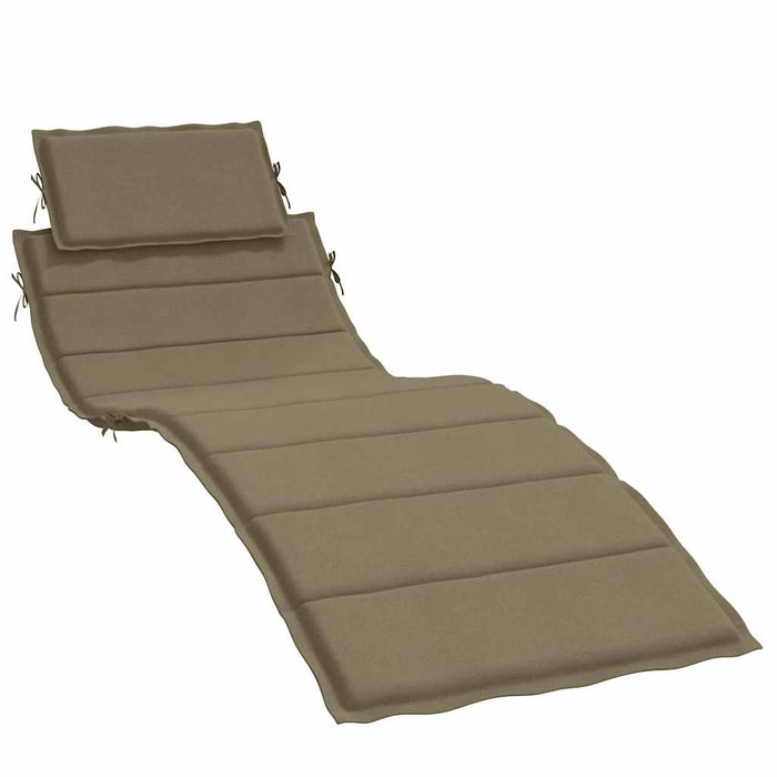 Pernă de șezlong, melanj gri taupe, 186x58x4 cm textil WALTI