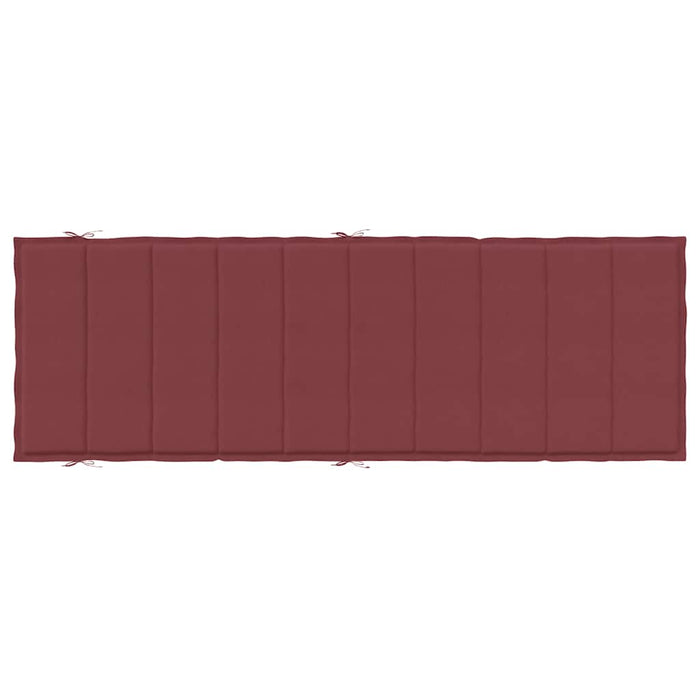 Pernă de șezlong, melanj roșu vin, 186x58x4 cm textil WALTI