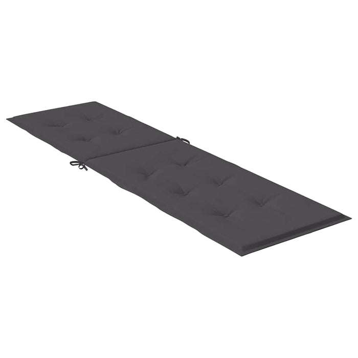 Pernă de șezlong, melanj antracit, (75+105) x 50 x 4 cm textil WALTI