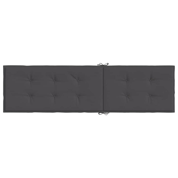 Pernă de șezlong, melanj antracit, (75+105) x 50 x 4 cm textil WALTI