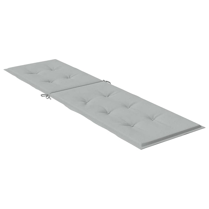 Pernă de șezlong, melanj gri deschis, (75+105) x 50 x 4 cm textil - WALTI WALTI