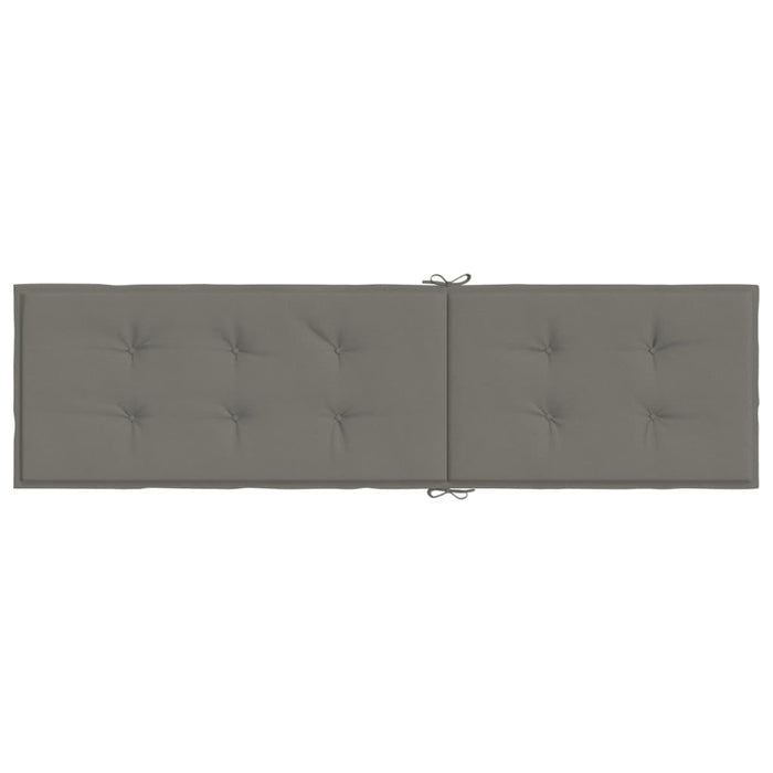 Pernă de șezlong, melanj gri închis, (75+105)x 50x3 cm textil - WALTI WALTI