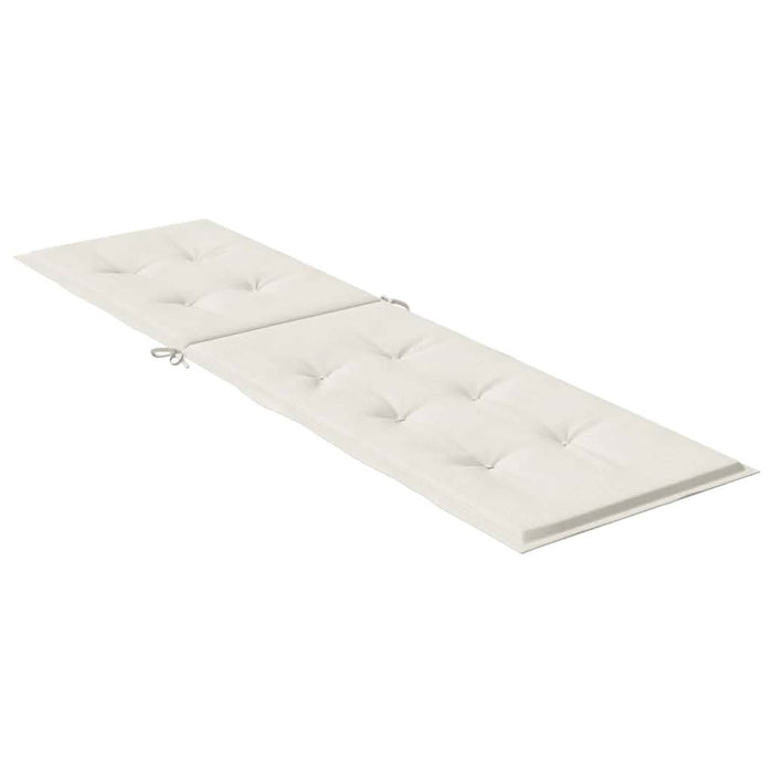 Pernă de șezlong, melanj crem, (75+105)x 50x3 cm textil - WALTI WALTI