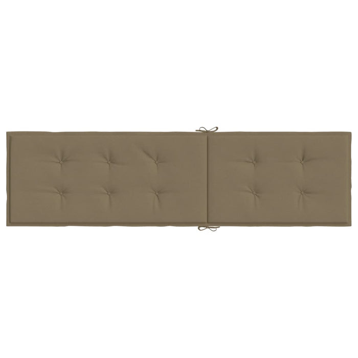 Pernă de șezlong, melanj gri taupe, (75+105)x 50x3 cm textil - WALTI WALTI