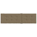 Pernă de șezlong, melanj gri taupe, (75+105)x 50x3 cm textil - WALTI WALTI
