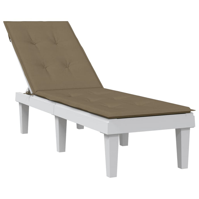 Pernă de șezlong, melanj gri taupe, (75+105)x 50x3 cm textil - WALTI WALTI