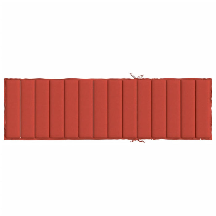 Pernă de șezlong, melanj roșu, 200x50x4 cm textil WALTI