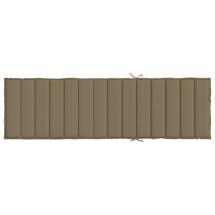 Pernă de șezlong, melanj gri taupe, 200x50x4 cm textil WALTI