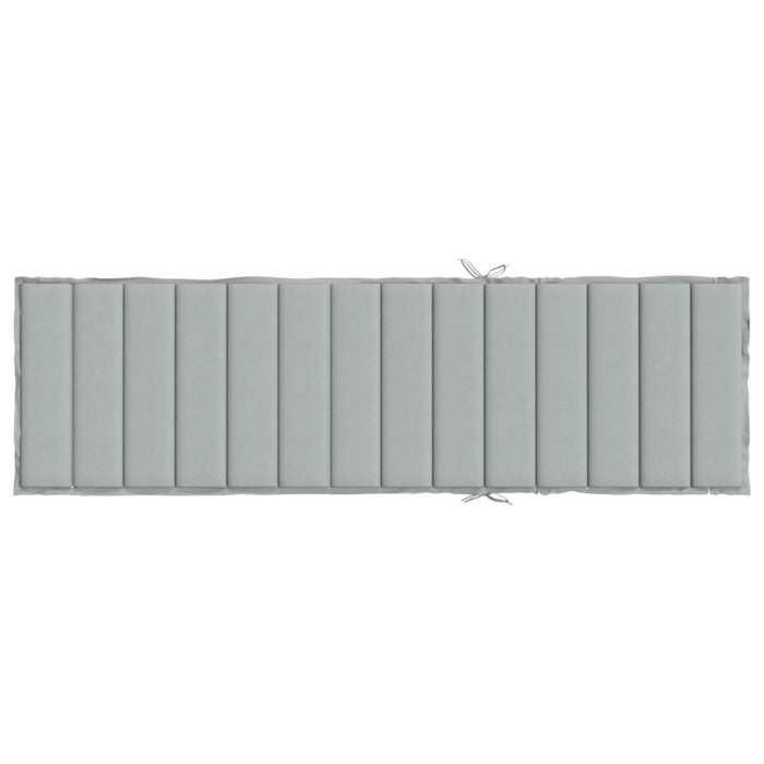 Pernă de șezlong, melanj gri deschis, 200x60x4 cm textil WALTI