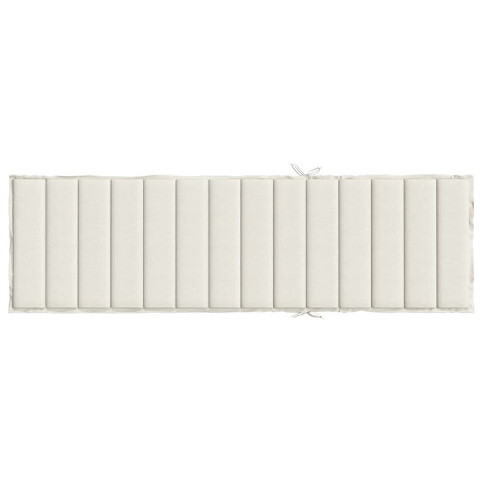 Pernă de șezlong, melanj crem, 200x60x4 cm textil WALTI