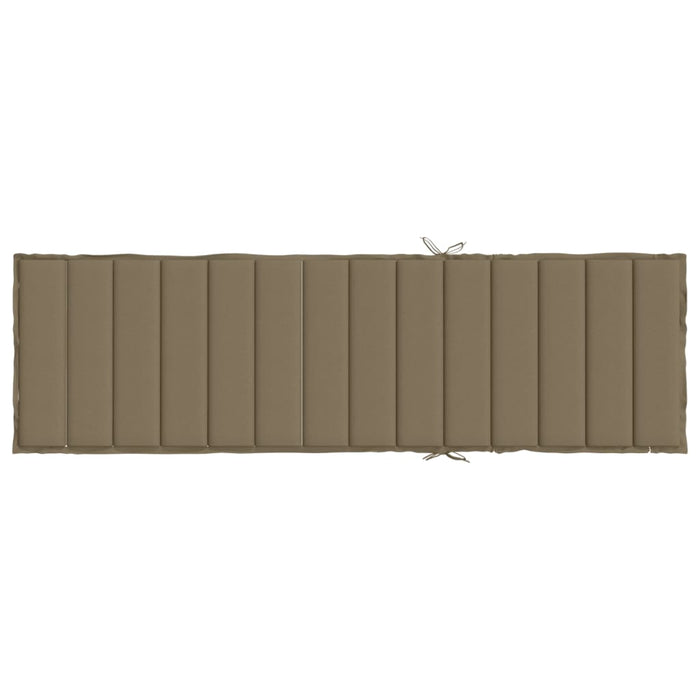 Pernă de șezlong, melanj gri taupe, 200x60x4 cm textil WALTI