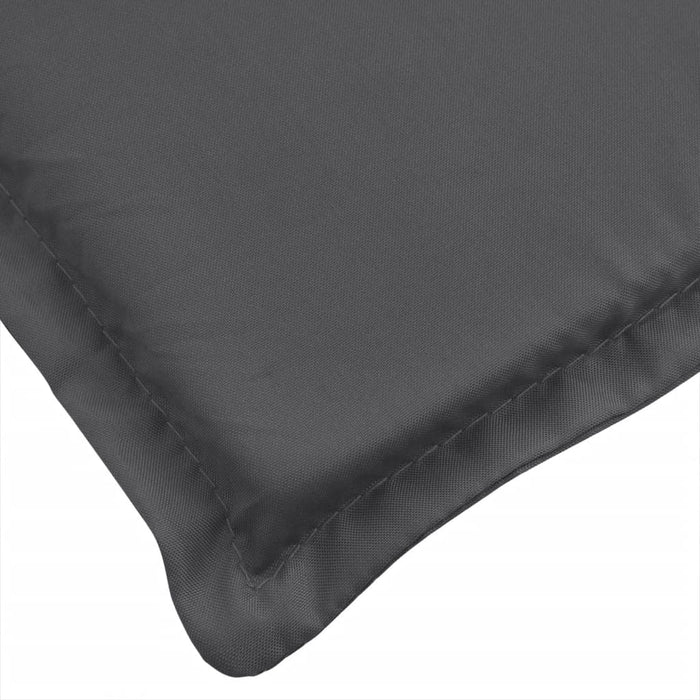 Pernă de șezlong, melanj antracit, 200x70x4 cm textil WALTI