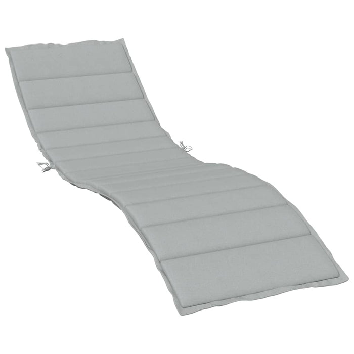 Pernă de șezlong, melanj gri deschis, 200x70x4 cm textil WALTI