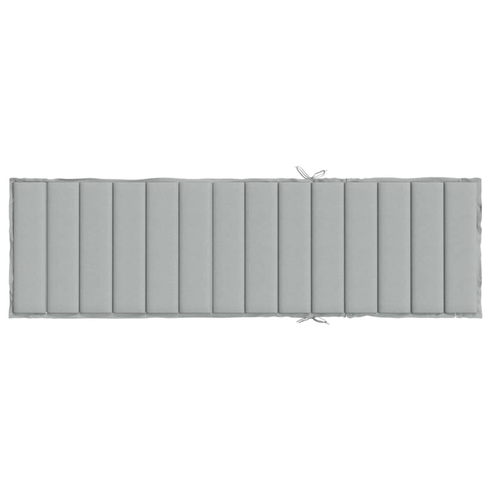 Pernă de șezlong, melanj gri deschis, 200x70x4 cm textil WALTI
