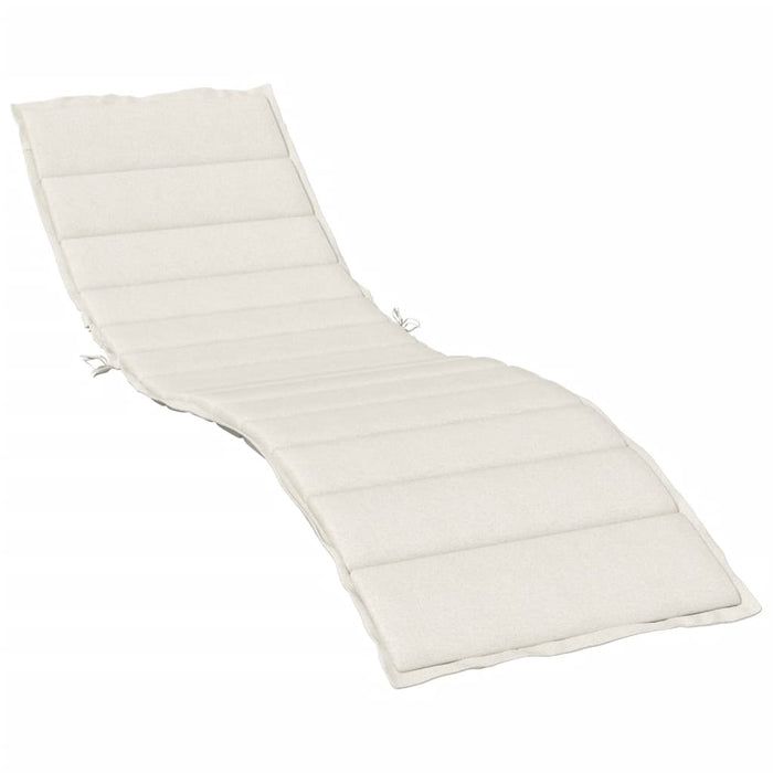 Pernă de șezlong, melanj crem, 200x70x4 cm textil WALTI