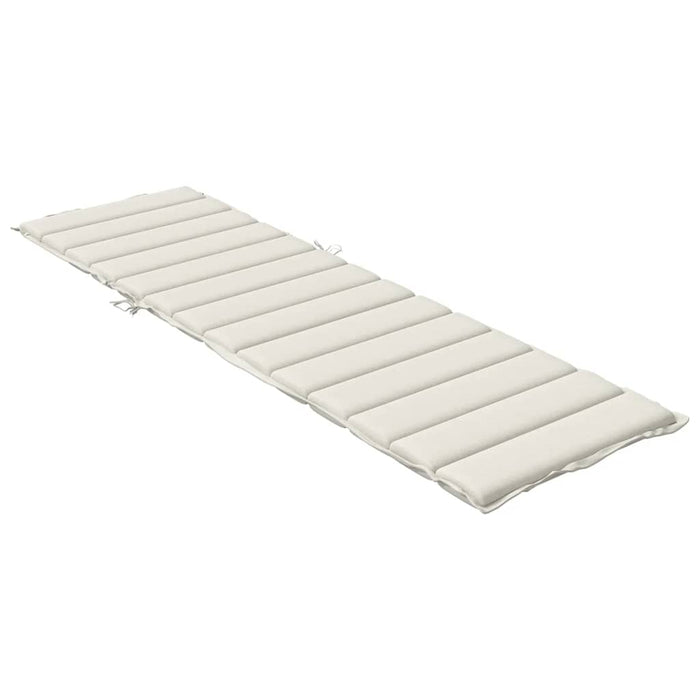 Pernă de șezlong, melanj crem, 200x70x4 cm textil WALTI