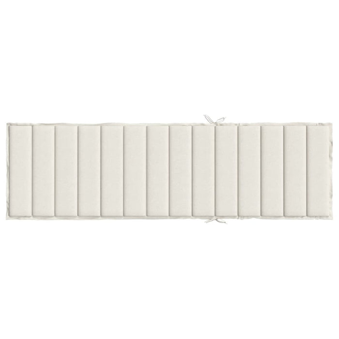 Pernă de șezlong, melanj crem, 200x70x4 cm textil WALTI
